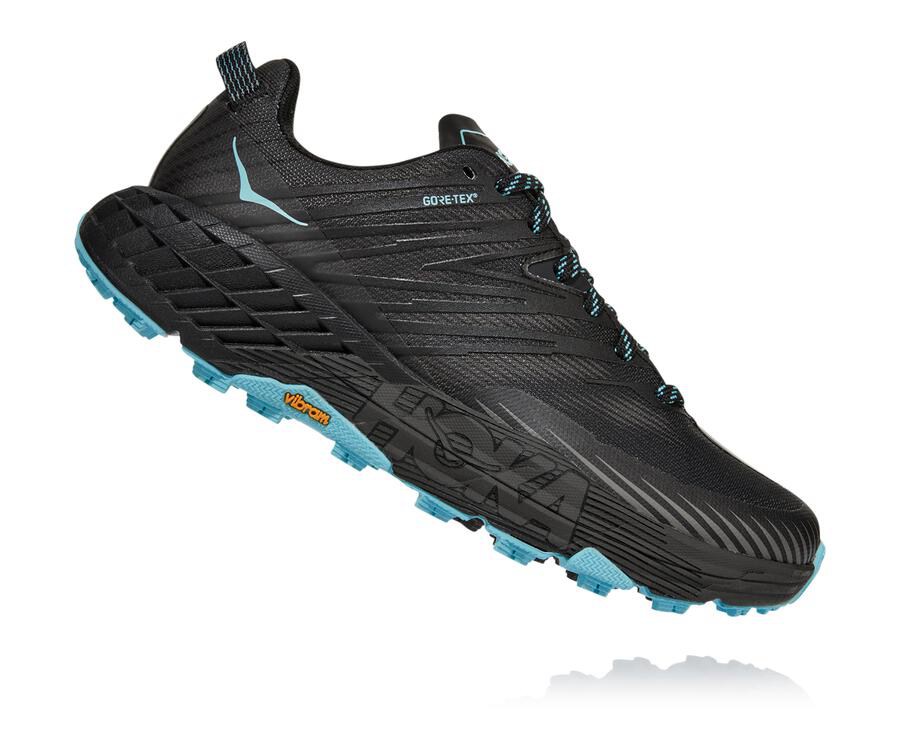 Hoka One One Trainers Womens Black - Speedgoat 4 GORE-TEX - 52391ZRYH